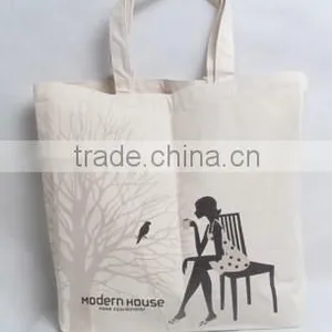 Logo Printing Promotion 100% Cotton Canvas Tote Bag thumbnail-3