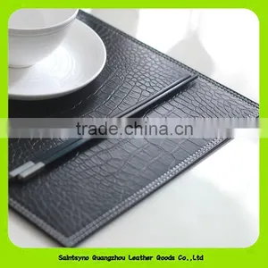 Classic 100% Reversible Leather Coaster Heat Resistant Leather Placemat 16018 thumbnail-6