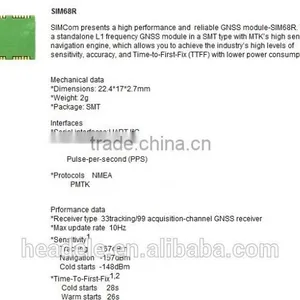 Wirelless Module GPS/GLONASS SIM68R SIMCOM thumbnail-1