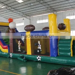 Hot Sale Giant Blue Inflatable Obstacle Course Toys for Kids and Adults for Commercial Use thumbnail-5