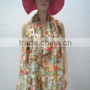 2013 Women's Fashion Chiffon Velvet Scarf thumbnail-1