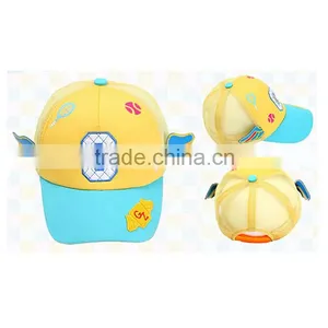 Blue Visor Yellow Crown Small Wing Children's Hats thumbnail-1