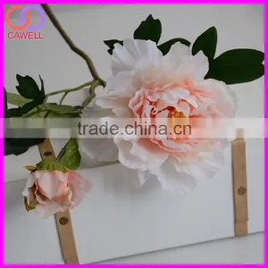 Wholesale Real Touch 2 Heads Artificial Silk Peony Flower thumbnail-6