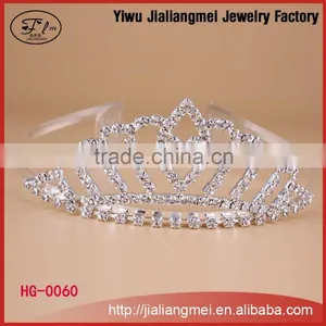 2015 Wedding Crystal Bridal Tiara Miss World Crown and Tiara for Girls thumbnail-1