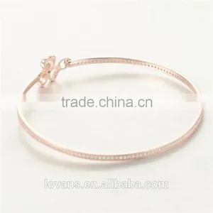 18k Gold Bangle Saudi Arabia Jewelry PB001A thumbnail-3