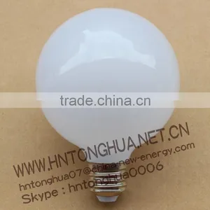 220V 6W White Glass Shell LED G95 Globe Light Bulb thumbnail-1