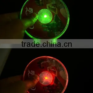 High Quality Colorful LED Flash Coaster /flash Frink Coaster/led Flash Bottle Coaster thumbnail-4