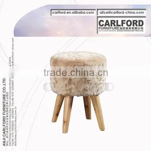 Hot Sale Top Quality Best Price E028-9(#Wool-like) Wooden Cafe Chair thumbnail-1