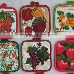 Walmart Design Pot Holder Set American Oven Mitten Single Coffee Design Insulated Hot Pot Set thumbnail-3