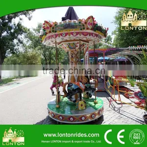Coin Game Machine 3/6 Seats Mini Merry go Round for Children Games thumbnail-2