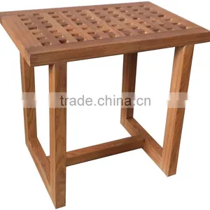 Teak Wooden Comfortable Bathroom Stool FSC Approved thumbnail-1