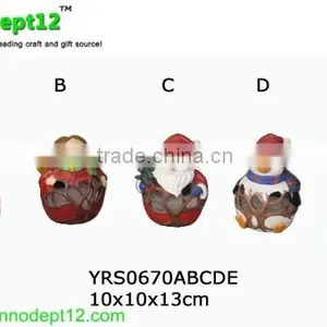 Cute Resin Christmas Items Outdoor Solar Garden Light thumbnail-1