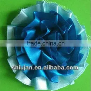 Multicolour Handmade Mesh Ribbon Artificial Flower thumbnail-1