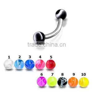 UV Fashion Eyebrow Piercing Stud 14g Eyebrow Rings thumbnail-1