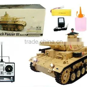 1:16th Scale Tauch Panzer III RTR R/C Airsoft Battle Tank With Smoking and Sound thumbnail-1