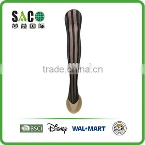 Fashion Lady's Thin Transparent Oblique Stripe Black Tights thumbnail-1