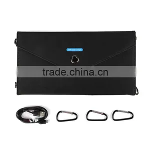 High Efficiency 20W Waterproof Foldable Solar Mobile Phone Charger thumbnail-6