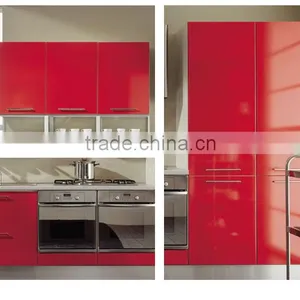 Modern Style Laminate Carcass and Lacquer Door Kitchen Cabinet 2016 thumbnail-3