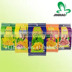 Food Industrial Use Color Printing Side Gusset Plastic Packaging Bag for Dried Fruit Chips With Handle Hole thumbnail-1