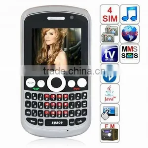 2.0 Inch Four Sim Phone Analog TV Free Phone +Dual Cameras With Flash Lamp+Bluetooth 02 thumbnail-1