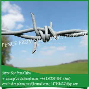 Barbed Wire Types Twisted Double Strand Barbed Wire thumbnail-1