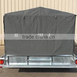 Galvanized Tandem 8X5 Trailer With Canvas Tops thumbnail-5