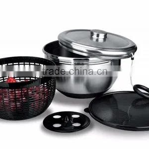 Household Manual Metal Fruit Vegetable Spinner Salad Maker thumbnail-1