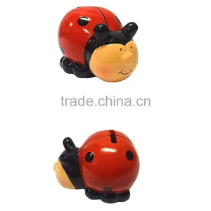 Ceramic Ladybug Coin Bank Money Holder thumbnail-1