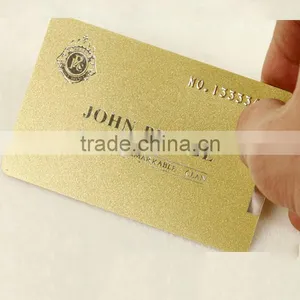 Gold Metallic Business Embossed PVC Cards thumbnail-1