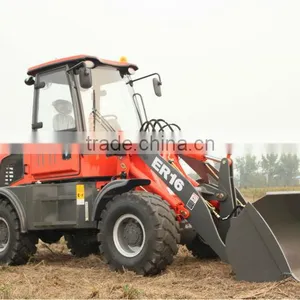 Everun ER16 1600kg Compact Radlader on Sale CE Zertifiziert for Farm thumbnail-1