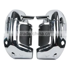 Chrome Lower Vented Leg Fairing Glove Box For Touring Road King FLHR FLHT thumbnail-1