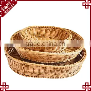 Factory Price Empty Picnic Basket Small Rattan Woven for Fruit or Bread thumbnail-1