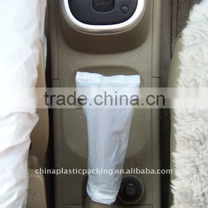 PE White Disposable Plastic Car Handbrake Cover thumbnail-1