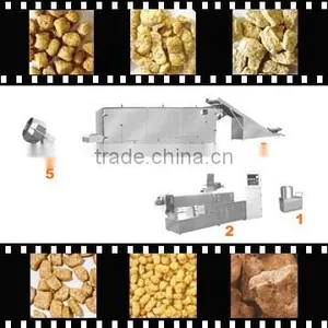 Double-screw Protein Food Processing Line/extruded Soya Protein Food Machine thumbnail-1