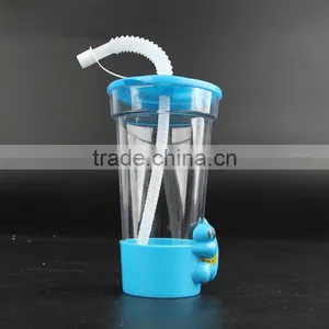 450ml Novelty Cartoon Toys Decorative Plastic Straw Cups for Kids thumbnail-4
