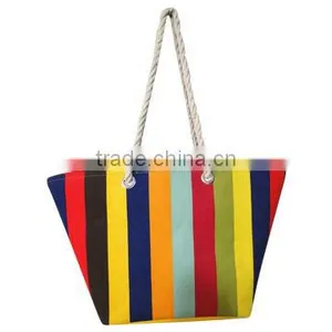 Colorful Canvas Rope Handle Tote Bag thumbnail-1