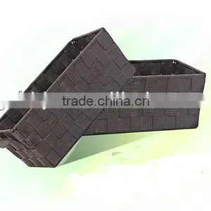 Coffee Rectangle Nylon Fabric Storage Basket thumbnail-1