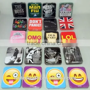 SUGAR FREE Mints GIFT Keepsake Tin Sweets Novelty OMG Emoji Boss Man Flu 1pc 45g thumbnail-1