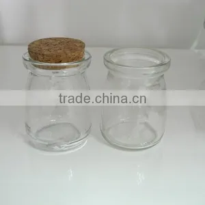Wholesale Mini Glass Pudding Jar With Cork thumbnail-1