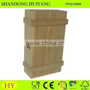 Custom Balsa Wood 2 Bottles Wine Box Wholesale thumbnail-1