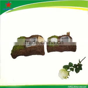 Rattan Book Shaped Planter thumbnail-1