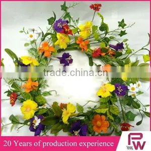 High Quality Wholesale Artificial Silk Decorative Spring Flower for Wreath thumbnail-1
