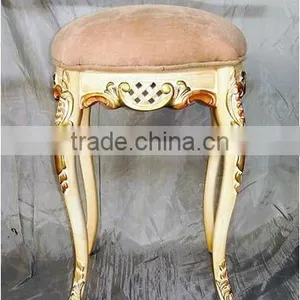 Antique European Style Gold Leaf Stool thumbnail-5