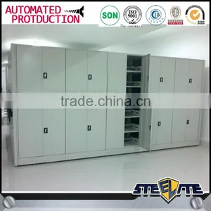 Large Storage Capacity Movable Bookshelves Mobile Library Shelving Systems thumbnail-5