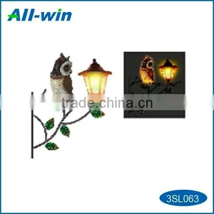 New Style Garden Decoration Solar Light With Metal Owl thumbnail-1