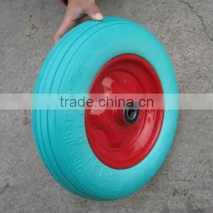 Hand Cart Hand Truck Durable Tubeless 4.0-8 PU Foam Wheel thumbnail-2