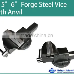 4"5"6" Forge Steel Vice With Anvil thumbnail-1