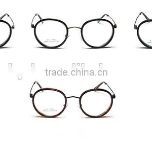 New 2016 Metal Leg Frames Fashionable Retro Glass Frame Flat Lens Can Match Myopia Glasses thumbnail-6
