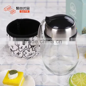 L00053 2017 High Quality Stylish Design Custom Penguin Shape Pyrex Heat-Resistant Clear Glasses Bottles thumbnail-2