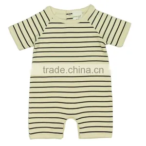 Organic Cotton New Design Striped Baby Rombers With Super Soft Cute Baby Rompers and Comfortable Romper for Babies thumbnail-1